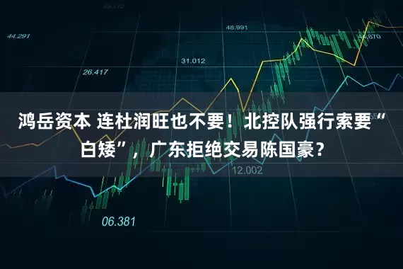 鸿岳资本 连杜润旺也不要！北控队强行索要“白矮”，广东拒绝交易陈国豪？
