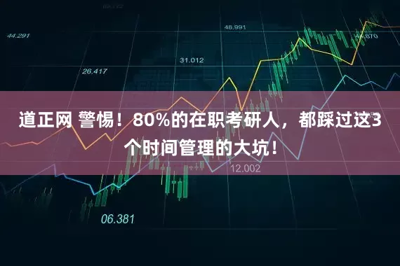 道正网 警惕！80%的在职考研人，都踩过这3个时间管理的大坑！
